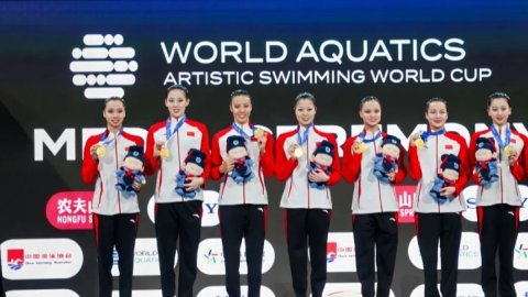 China's young artistic swimmers make a splash at home World Cup