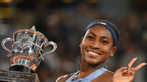 Coco Gauff of the United States fights back to stun Aryna Sabalenka in three sets win in the women's