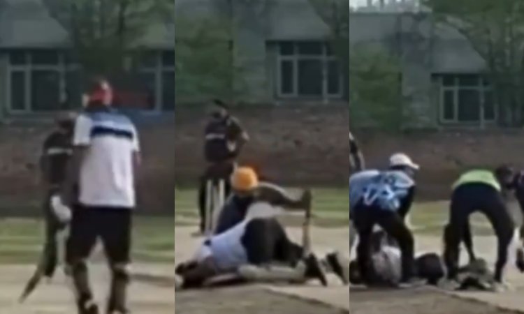 VIDEO: क्रिकेट पिच पर दिखा मौत का तांडव, छक्का मारने के तुरंत मर गया बैटर VIDEO: क्रिकेट पिच पर दिखा मौत का तांडव, छक्का मारने के तुरंत मर गया बैटर