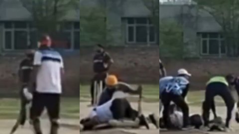 VIDEO: क्रिकेट पिच पर दिखा मौत का तांडव, छक्का मारने के तुरंत मर गया बैटर