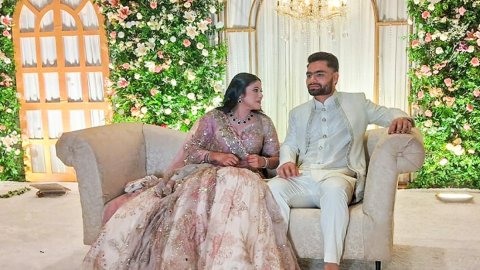 Lucknow: Rinku Singh and Priya Saroj Gets Engaged   Cricketer Rinku Singh engaged to Sawajwadi party MP Priya Saroj in Lucknow