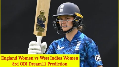 EN-W vs WI-W 3rd ODI Dream11 Prediction: एमी जोन्स को बनाएं कप्तान, ये 3 ऑलराउंडर ड्रीम टीम में करें