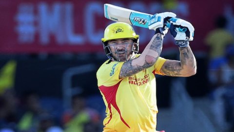 MLC 2025: Texas Super Kings storm into the playoffs as the third team to qualify! எம்எல்சி 2025: ஃபாஃப் டூ பிளெசிஸ் அபார சதம்; பிளே ஆஃப் சுற்றுக்கு முன்னேறியது சூப்பர் கிங்ஸ்!