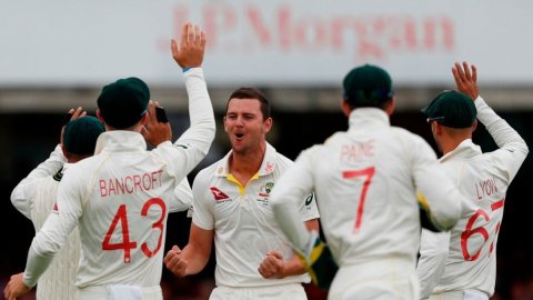 Hazlewood fifer seals crushing win for Australia against Windies