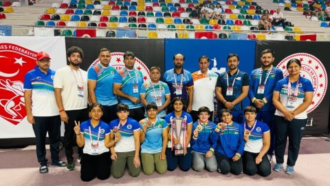Indian women wrestlers shine at Yasar Dogu International Tournament in Turkey
