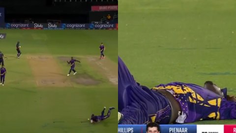 WATCH: होल्डर ने लास्ट बॉल पर दो बार छोड़ा फिलिप्स का कैच, हार के बाद ज़मीन पर लोट गए आंद्रे रसेल