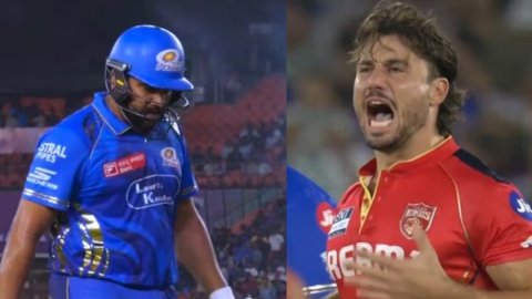VIDEO: स्टोइनिस के सामने फ्लॉप हुए रोहित शर्मा, विकेट लेने के बाद शेर की तरह दहाड़े स्टोइनिस VIDEO: स्टोइनिस के सामने फ्लॉप हुए रोहित शर्मा, विकेट लेने के बाद शेर की तरह दहाड़े स्टोइनिस