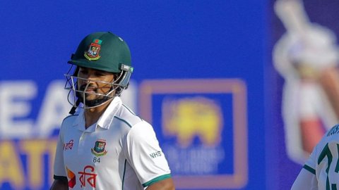 Nayeem's five-for, Shadman's fifty give Bangladesh an edge over Sri Lanka going into final day