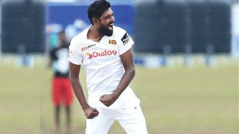 Prabath Jayasuriya rises to career-best 19th place in ICC Men's Test Bowler Rankings
