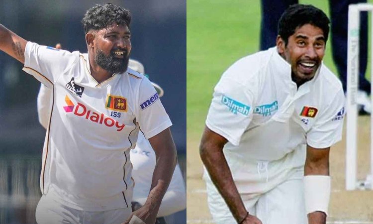 Prabath Jayasuriya creates history vs Bangladesh in equals Chaminda Vass Record சமிந்தா வாஸின் சாதனையை சமன்செய்த பிரபாத் ஜெயசூர்யா!