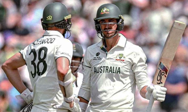 Starc And Hazlewood Become The First Pair To Score A 50 Run Partnership For The 10th Wicket In Icc F பத்தாவது விக்கெட்டிற்கு அதிக ரன்கள் பார்ட்னர்ஷிப் - ஸ்டார்க், ஹேசில்வுட் சாதனை!
