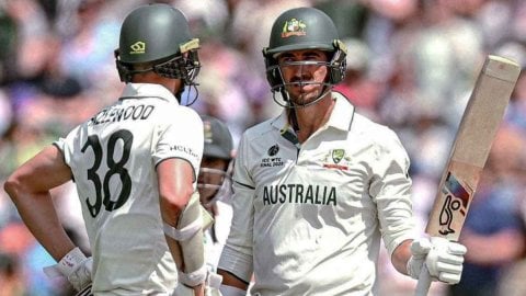 Starc And Hazlewood Become The First Pair To Score A 50 Run Partnership For The 10th Wicket In Icc F பத்தாவது விக்கெட்டிற்கு அதிக ரன்கள் பார்ட்னர்ஷிப் - ஸ்டார்க், ஹேசில்வுட் சாதனை!