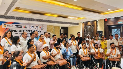 Strong Indian contingent departs for Beijing 2025 Para Powerlifting World Cup
