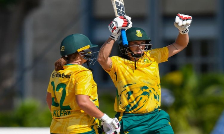 WIW vs SAW, 1st T20I: Tazmin Brits unbeaten 98 help South Africa came on top in the first T20I again WIW vs SAW, 1st T20I: டஸ்மின் பிரிட்ஸ் அதிரடியில் விண்டீஸை வீழ்த்தியது தென் ஆப்பிரிக்கா!