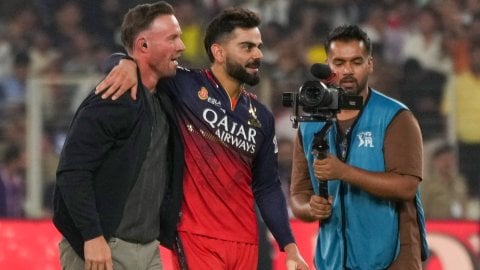 Tears, triumph & tight hugs: Kohli embraces Anushka, ABD, Gayle after RCB's maiden IPL win