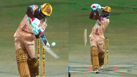 WATCH: TNPL में दिखा अजीबोगरीब नज़ारा, बैटर का बैट टूटा और बाल-बाल बचा बॉलर WATCH: TNPL में दिखा अजीबोगरीब नज़ारा, बैटर का बैट टूटा और बाल-बाल बचा बॉलर