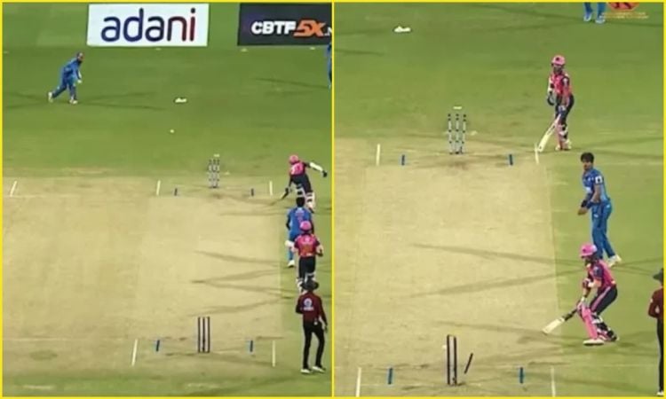 LIVE MATCH में दिखा गज़ब नज़ारा, विकेटकीपर ने एक थ्रो से उड़ा दिए दोनों तरफ के स्टंप्स; आप भी देखिए VIDEO LIVE MATCH में दिखा गज़ब नज़ारा, विकेटकीपर ने एक थ्रो से उड़ा दिए दोनों तरफ के स्टंप्स; आप भी देखिए VIDEO