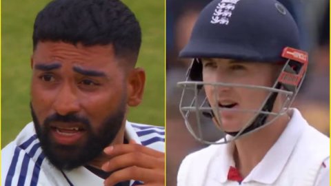 LIVE MATCH में मचा बवाल, हेडिंग्ले टेस्ट में हैरी ब्रूक और मोहम्मद सिराज के बीच हुई लड़ाई; देखें VID
