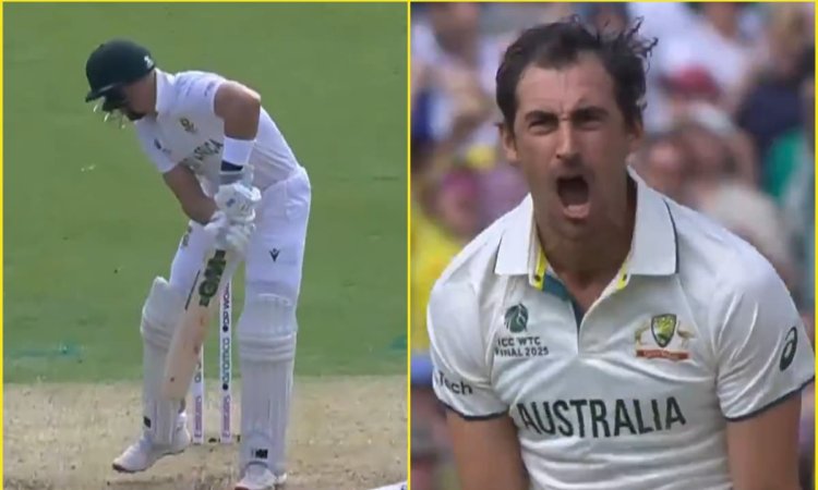 Aiden Markram की किस्मत ने भी टेके घुटने, Mitchell Starc ने रफ्तार से डराकर किया बोल्ड; देखें VIDEO