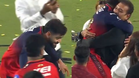 VIDEO: IPL ट्रॉफी जीतने के बाद बच्चे बने विराट, दौड़ते हुए रवि शास्त्री की गोद में जा कूदे