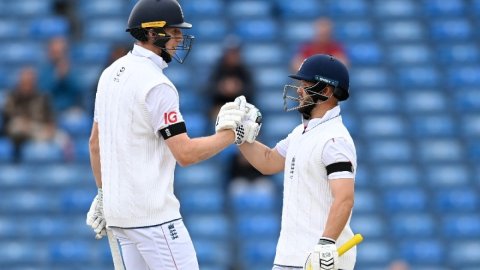 3rd Test: Root and Pope stitch an unbroken century stand, help England reach 153/2