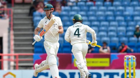 2nd Test, Day 1: Alex Carey and Beau Webster guided Australia to a respectable total 2nd Test, Day 1: ஆஸியை 286 ரன்களில் ஆல் அவுட்டாக்கியது வெஸ்ட் இண்டீஸ்!