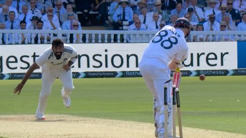 लॉर्ड्स में  Jasprit Bumrah की रफ्तार का कहर, Harry Brook की गिल्लियां उड़ाकर उड़ा दिया उनका होश; VI