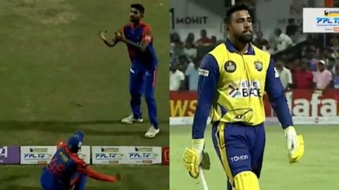 VIDEO: PPL फाइनल में डबल ड्रामा! पहले बाउंड्री पर चमत्कारी कैच, फिर 90 सेकंड लेट होने पर अगला बल्लेब