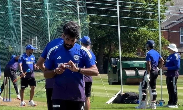 Jasprit Bumrah Set To Return Bowls Fiery 45 Minute Spell In Nets Before Lords Test லார்ட்ஸ் டெஸ்ட்: தீவிர பயிற்சியில் ஜஸ்பிரித் பும்ரா - காணொளி