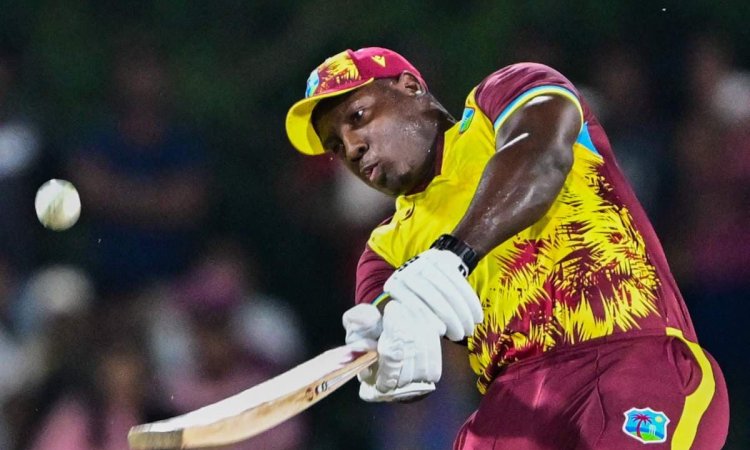 Rovman Powell on the verge of creating history in first t20i vs australia கிறிஸ் கெயில் சாதனையை முறியடிக்க காத்திருக்கும் ரோவ்மன் பாவெல்