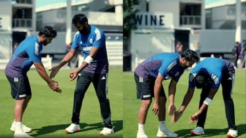 इंग्लैंड के खिलाफ तासरे टेस्ट से पहले लॉर्ड्स में शार्दुल ठाकुर ने छुए जसप्रीत बुमराह के पैर, वायरल 