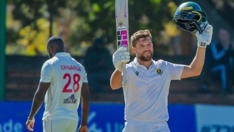 SA vs ZIM: साउथ अफ्रीका ने मुल्डर के तिहरे शतक से पहली पारी में 626 रन ठोककर ज़िम्बाब्वे को 170 पर स SA vs ZIM: साउथ अफ्रीका ने मुल्डर के तिहरे शतक से पहली पारी में 626 रन ठोककर ज़िम्बाब्वे को 170 पर स