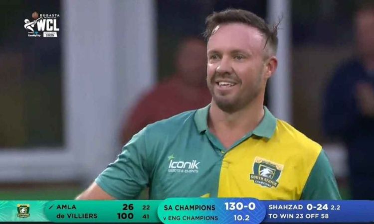AB De Villiers Scores Century In 41 Balls For South Africa Champions