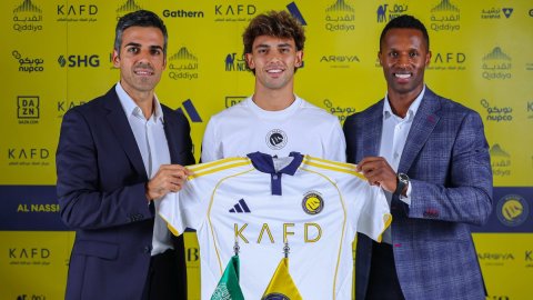 Al Nassr sign Joao Felix from Chelsea on a two-year deal. Photo credit:  AlNassr FC/X