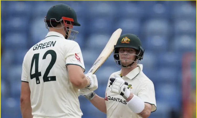 2nd Test: ग्रेनाडा टेस्ट के तीसरे दिन Cameron Green और Steve Smith ने ठोका अर्धशतक, AUS ने WI पर बना