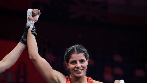 Dominant Sakshi opens India’s gold medal account at World Boxing Cup (Credit: BFI)