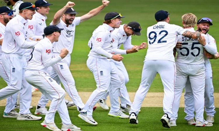 England beat India by 22 runs to win an absorbing Lord's Test and take a 2-1 lead லார்ட்ஸ் டெஸ்ட்: ரவீந்திர ஜடேஜா போராட்டம் வீண்; இங்கிலாந்து அணி த்ரில் வெற்றி!