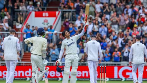 Gill equals Bradman record with fourth ton as Test captain