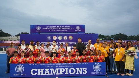 Hockey Jharkhand lifts Division A title in Sub-Junior women's hockey nationals