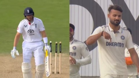 Watch - Joe Root Clean Bowled By Akash Deep With Dream Delivery ஜோ ரூட்டை க்ளீன் போல்டாக்கிய ஆகாஷ் தீப் - காணொளி