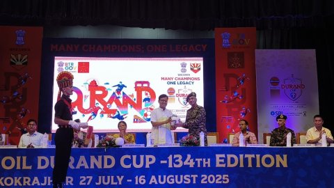 Kokrajhar rolls out red carpet for 134th Indian Oil Durand Cup trophies