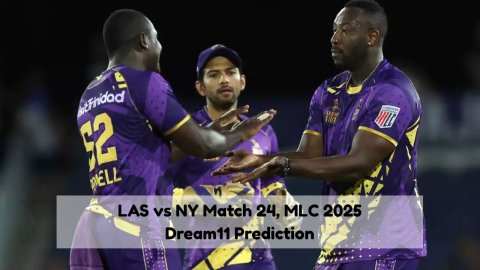 LAS vs NY Dream11 Prediction Match 24, MLC 2025
