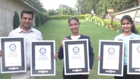 Learning from internet, Chandigarh teen sets five Guinness World Records in freestyle skating