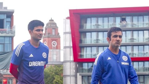 Manchester: Team India Practice Session