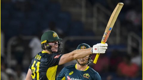 Mitchell Owen ने T20I डेब्यू में अर्धशतक ठोककर रचा इतिहास, ग्लेन मैक्सवेल और डेविड वॉर्नर के महारिकॉ Mitchell Owen ने T20I डेब्यू में अर्धशतक ठोककर रचा इतिहास, ग्लेन मैक्सवेल और डेविड वॉर्नर के महारिकॉ