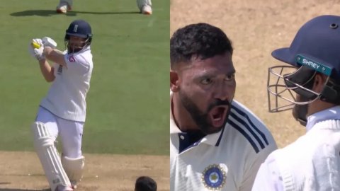 VIDEO: डकेट को आउट करने के बाद दहाड़े मोहम्मद सिराज, मुंह पर जाकर किया फायरी सेलिब्रेशन VIDEO: डकेट को आउट करने के बाद दहाड़े मोहम्मद सिराज, मुंह पर जाकर किया फायरी सेलिब्रेशन