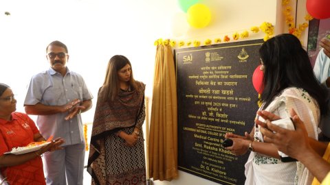 MoS Raksha Khadse conducts review of SAI Trivandrum; inaugurates medical centre extension