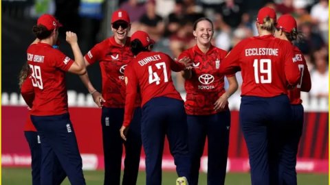 Nat Sciver Brunt Ruled Out Of 3rd T20i Match Against India Due To Left Groin Injury ENGW vs INDW: மூன்றாவது டி20-ல் இருந்து விலகிய நாட் ஸ்கைவர் பிரண்ட்!