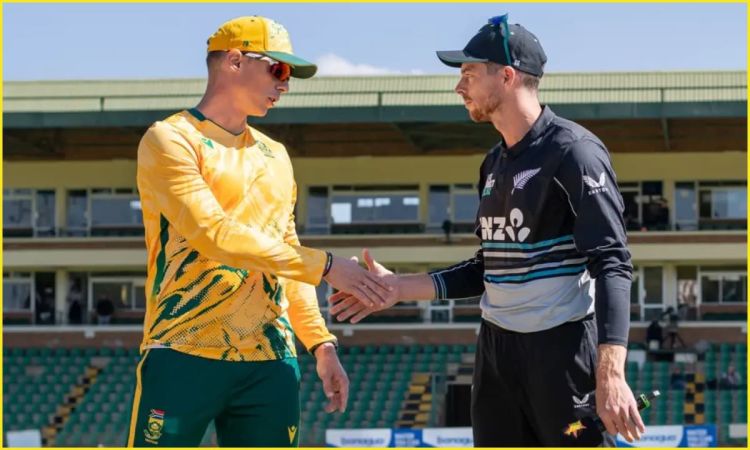 NZ vs SA, 5th T20I Tri-Series 2025: न्यूजीलैंड ने टॉस जीतकर चुनी गेंदबाज़ी, यहां देखें दोनों टीमों की प्लेइंग XI NZ vs SA, 5th T20I Tri-Series 2025: न्यूजीलैंड ने टॉस जीतकर चुनी गेंदबाज़ी, यहां देखें दोनों टीमों की प्लेइंग XI
