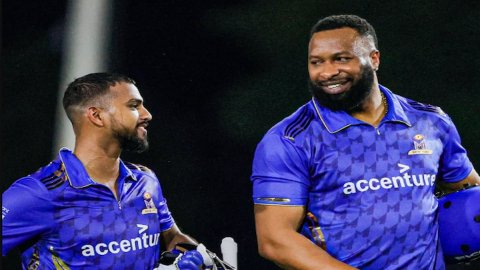 MLC 2025: MI New York beat Los Angeles Knight Riders by 6 runs எம்எல்சி 2025: நைட் ரைடர்ஸை வீழ்த்தி பிளே ஆஃப் வாய்ப்பை உறுதிசெய்தது நியூயார்க்